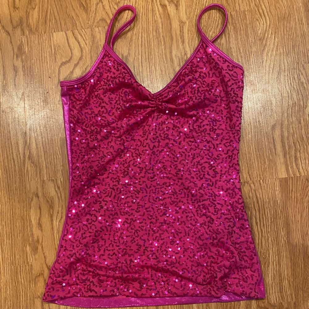 Pink Sparkly Tanktop